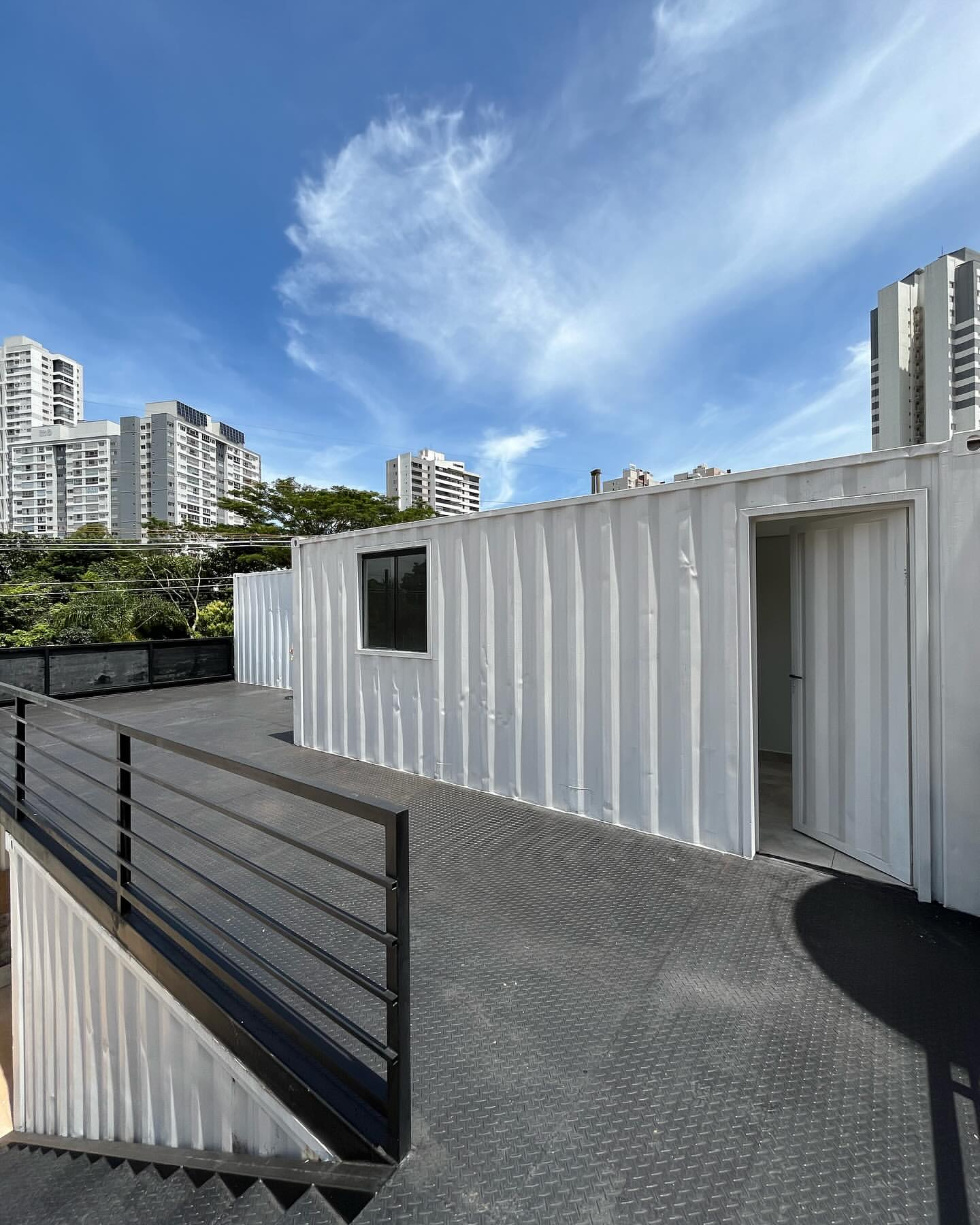 Shipping container music studio